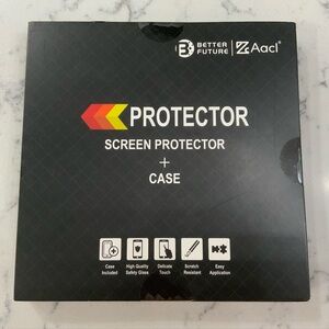 Better Future ZAacl Tempered Glass Screen Protector + Case 2 Pack Pixel 6A New